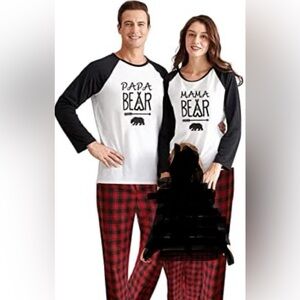 Mama Bear & Papa Bear pajamas set NWT